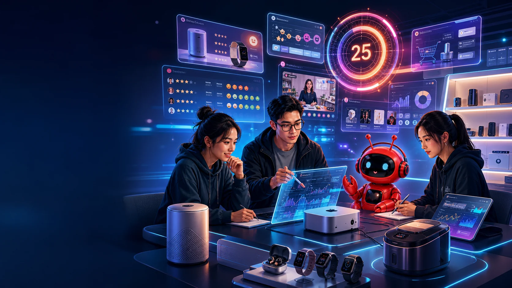 家电 3C AI 市场部与小龙虾机器人和 Mac mini M4 协同新品上市